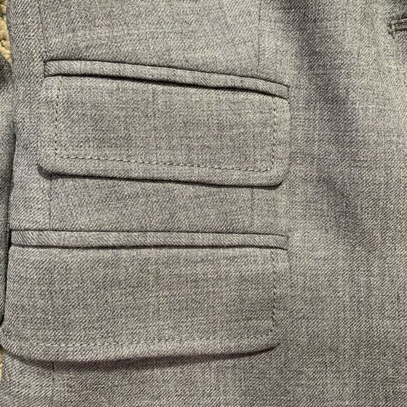 J.Crew Schoolboy Heather Gray Wool Blend Tailored Blazer Jacket 2 Petite - Picture 11 of 12